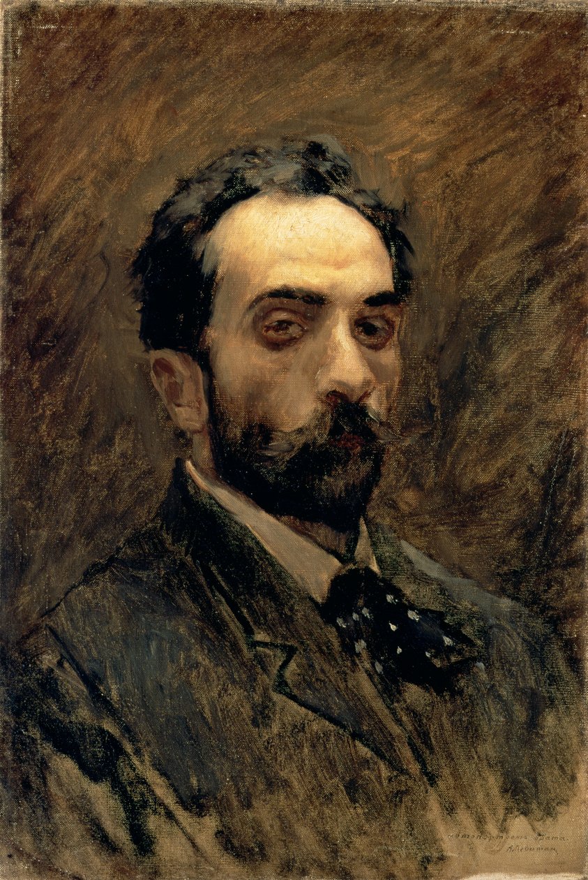 Autoportrét, 90. léta 19. století od Isaak Ilyich Levitan