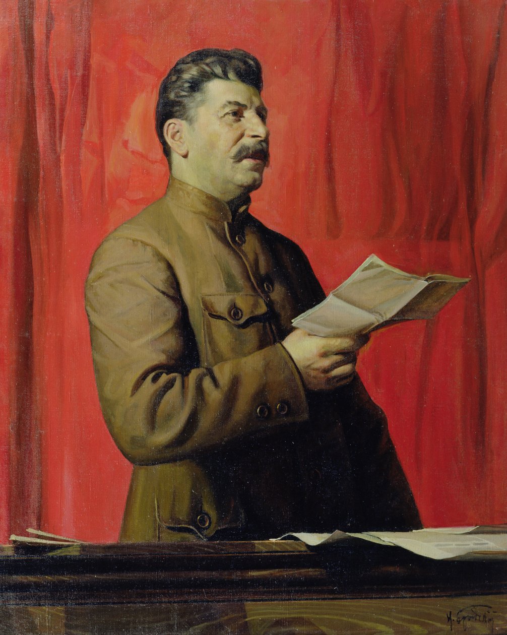 Portrét Josifa Stalina, 1933 od Isaak Israilevich Brodsky