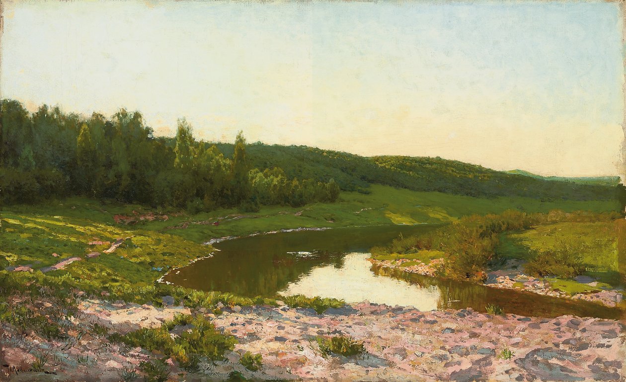 Na okraji vody, od Isaak Ilyich Levitan