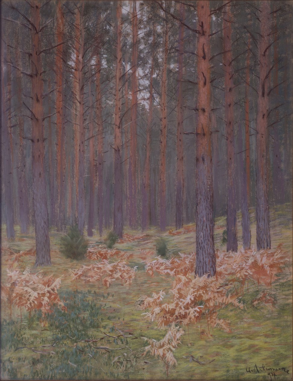 Kapradiny, 1894 od Isaak Ilyich Levitan