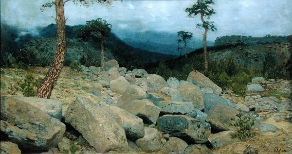 V krymských horách, 1886 od Isaak Ilyich Levitan