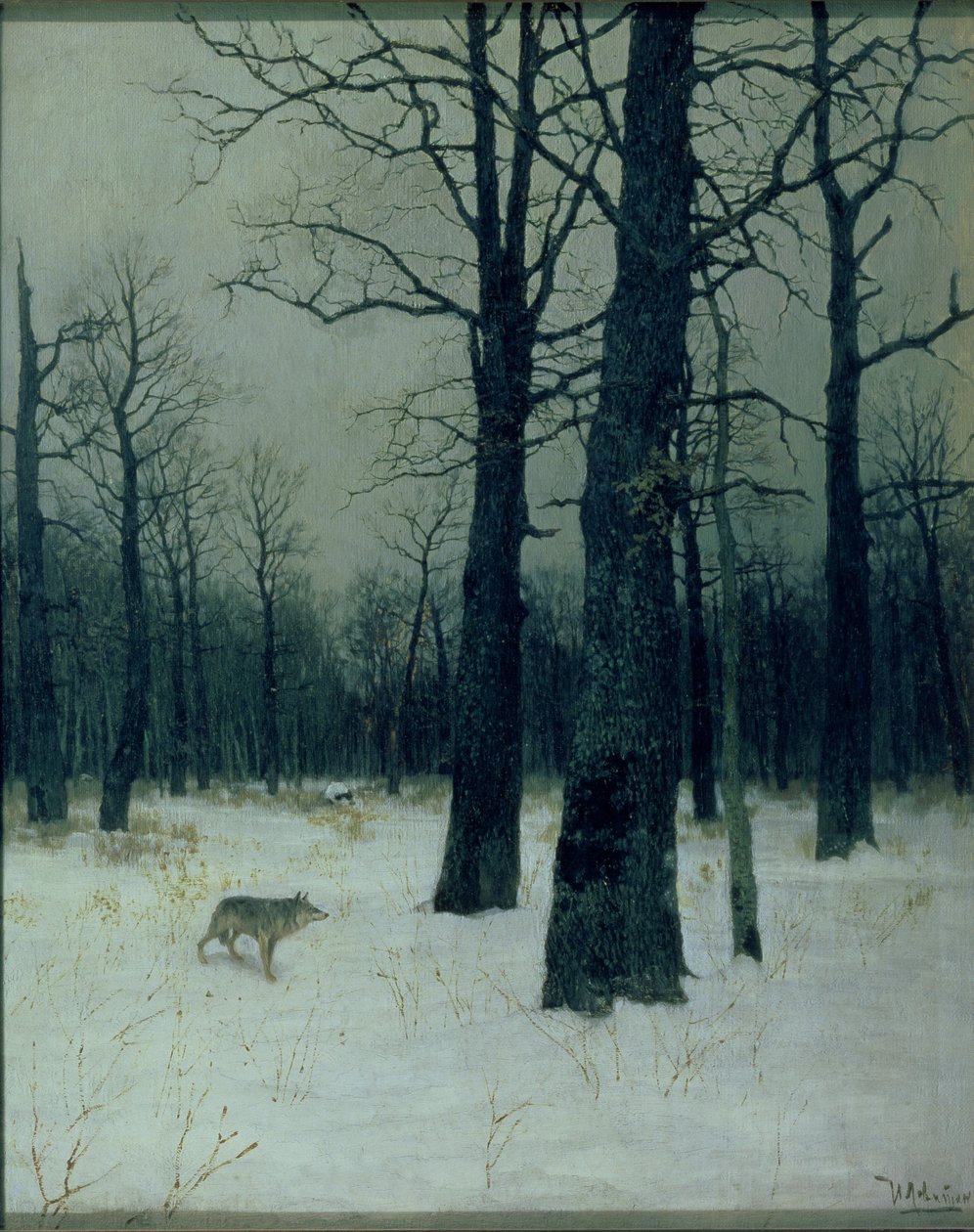 Dřevo v zimě od Isaak Ilyich Levitan