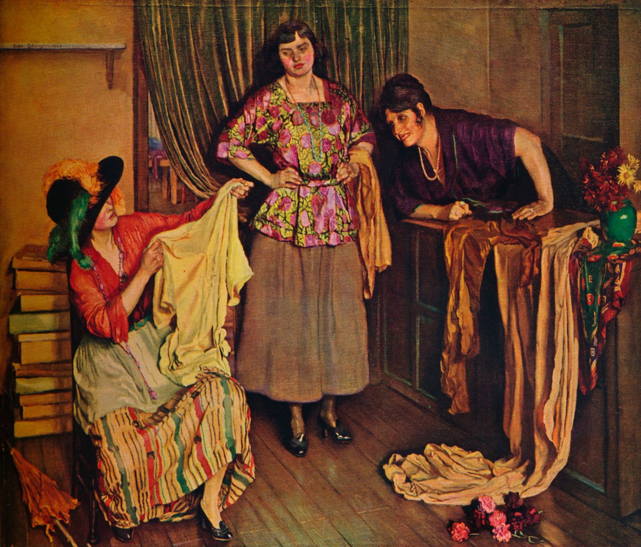 "Obchod s halenkami", 1925 od Isabel Codrington