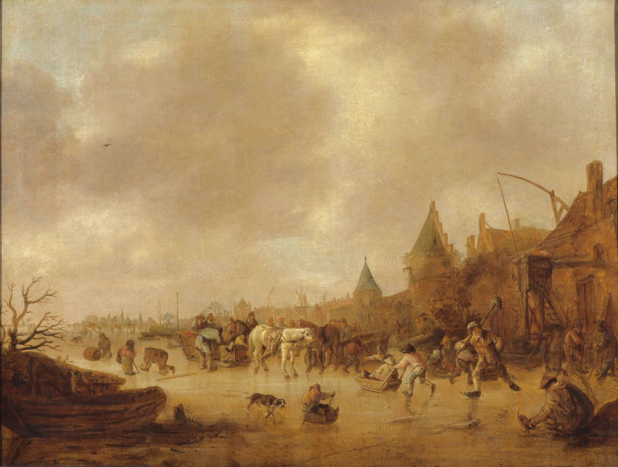 Bruslaři, 1644 od Isack van Ostade