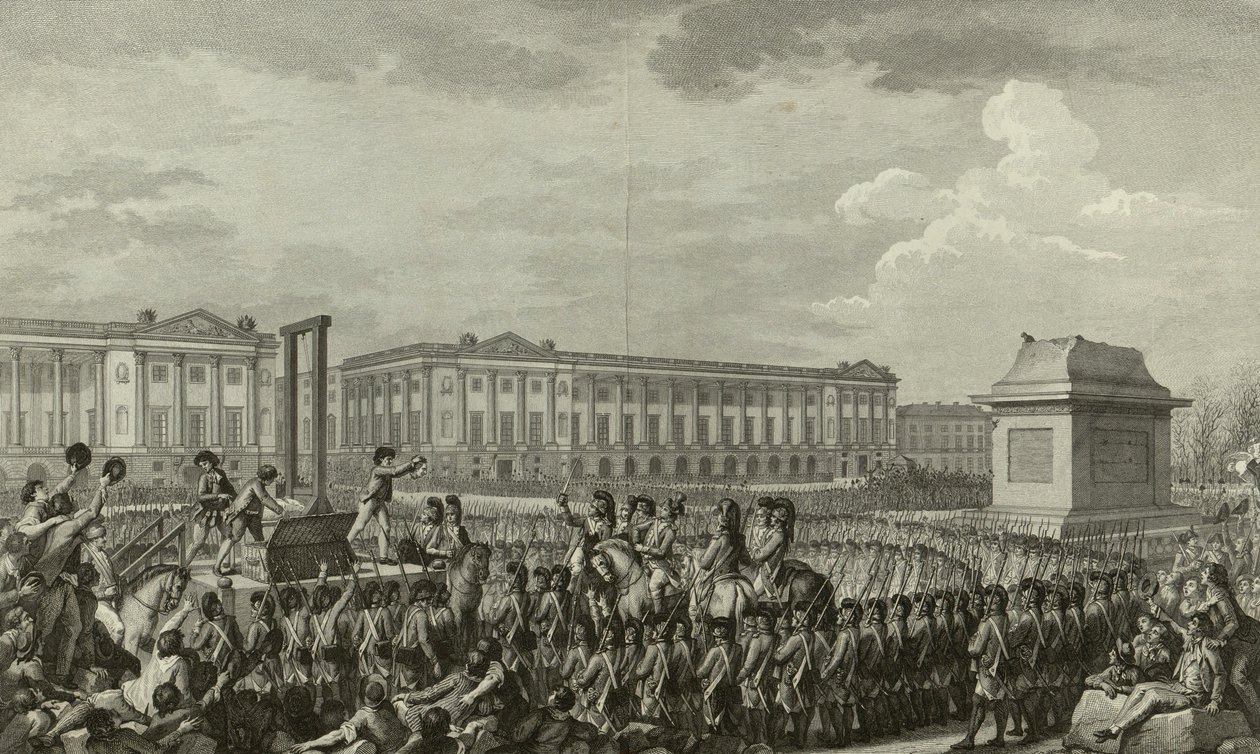 Poprava Ludvíka XVI od Isidore Stanislas Helman