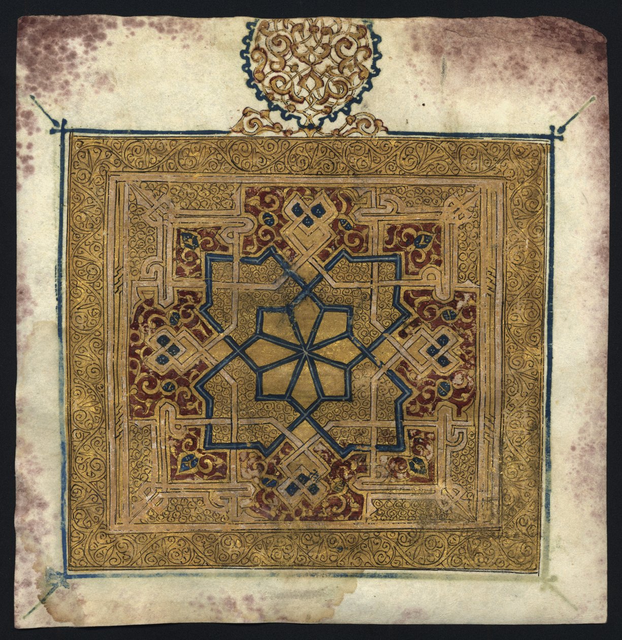 Fragment z Koránu (rukopis) od Islamic School