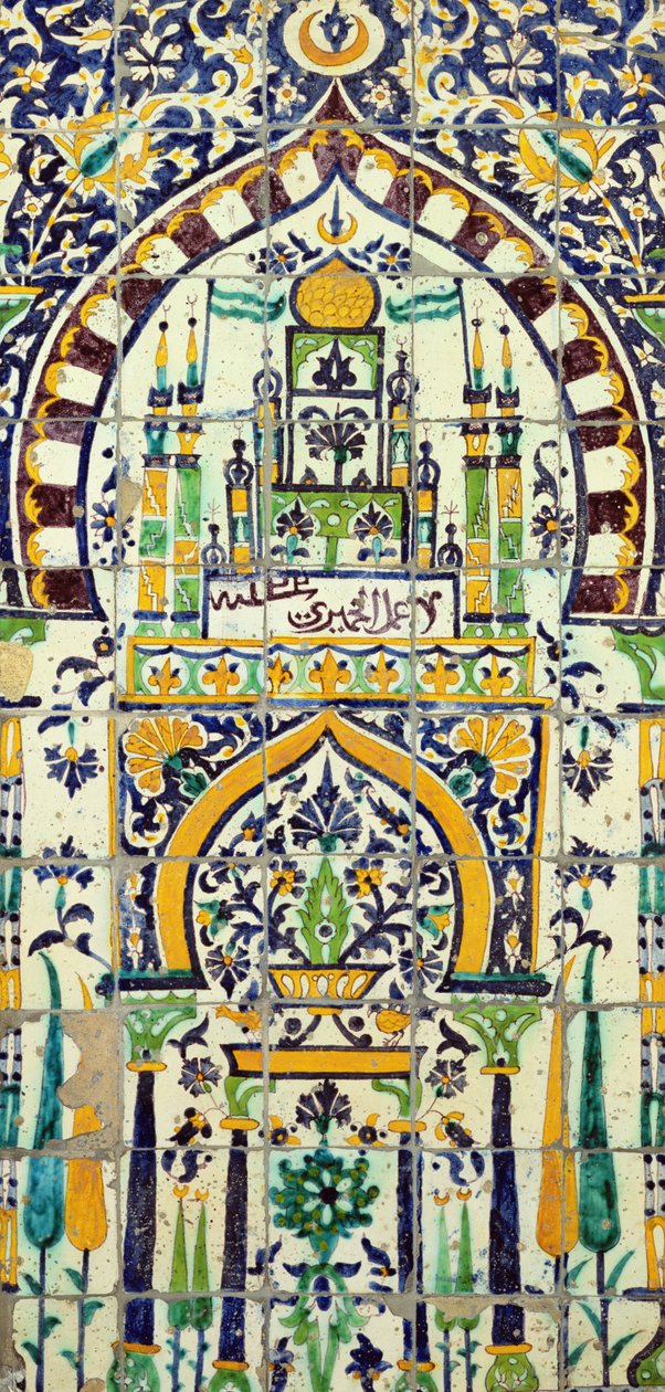 Mihrab z mešity v Tunisu (fajáns) od Islamic School