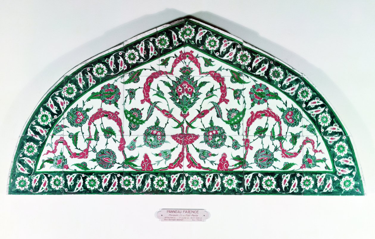Kachlový překlad, z Istanbulu, Turecko (fajáns) od Islamic School