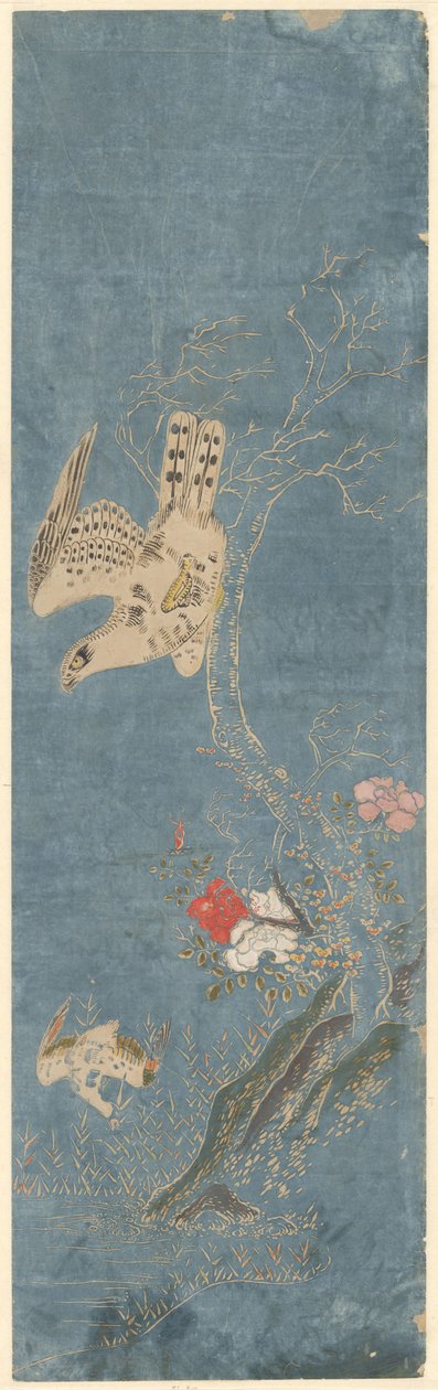 Hawk loví kachnu od Isoda Kôryûsai (attributed to)