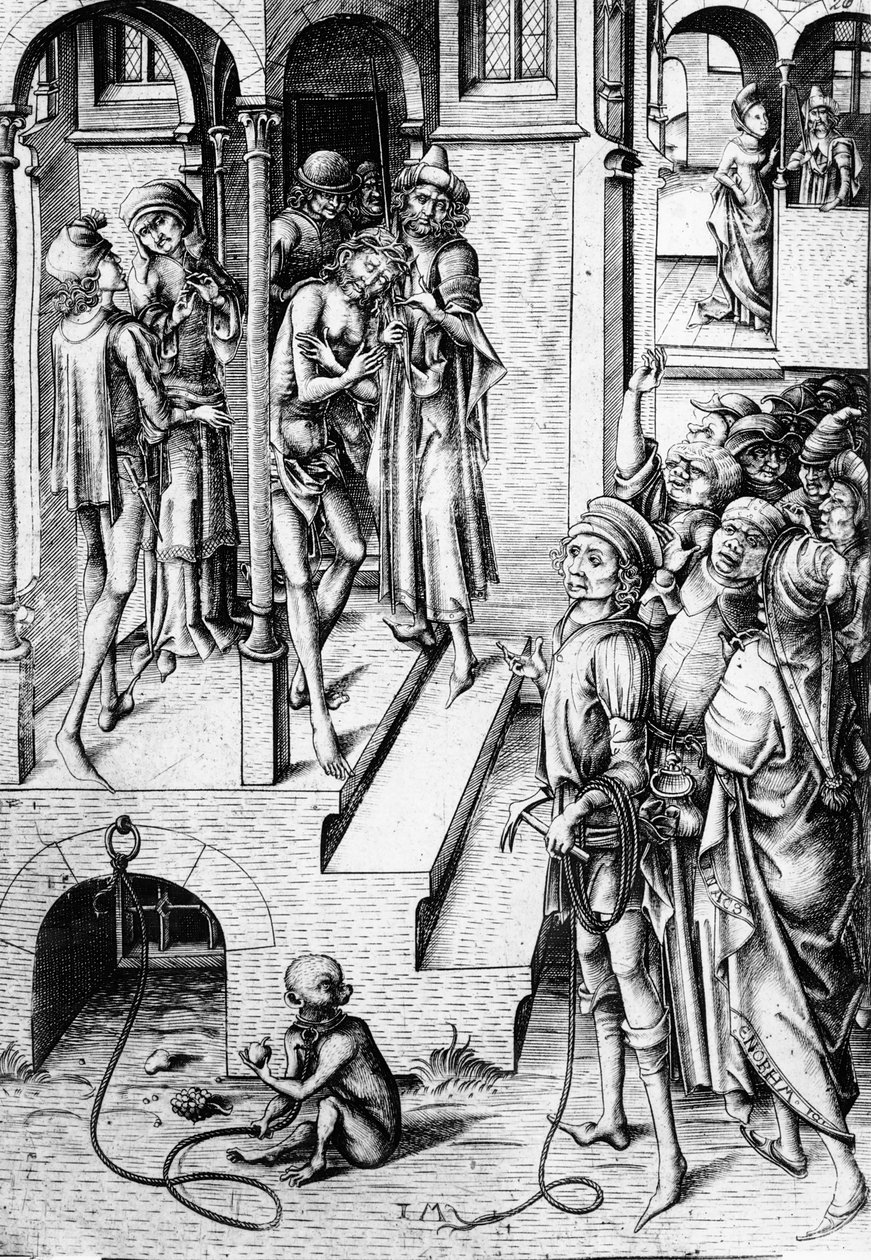 Kristus ukázaný lidem, c.1475-85 od Israhel van Meckenem the younger