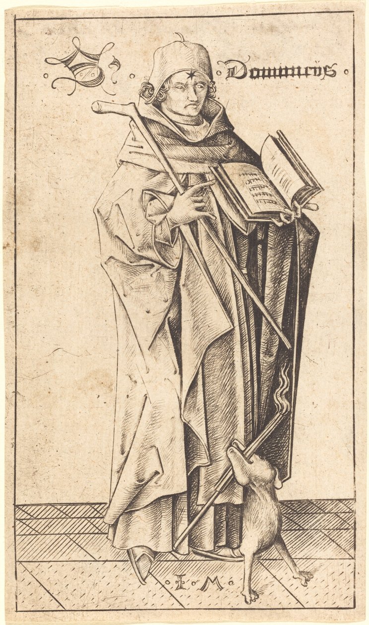 Svatý Dominik od Israhel van Meckenem