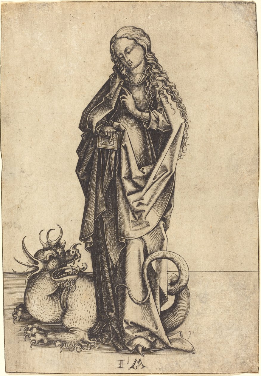 Svatá Markéta, c. 14801490. od Israhel van Meckenem