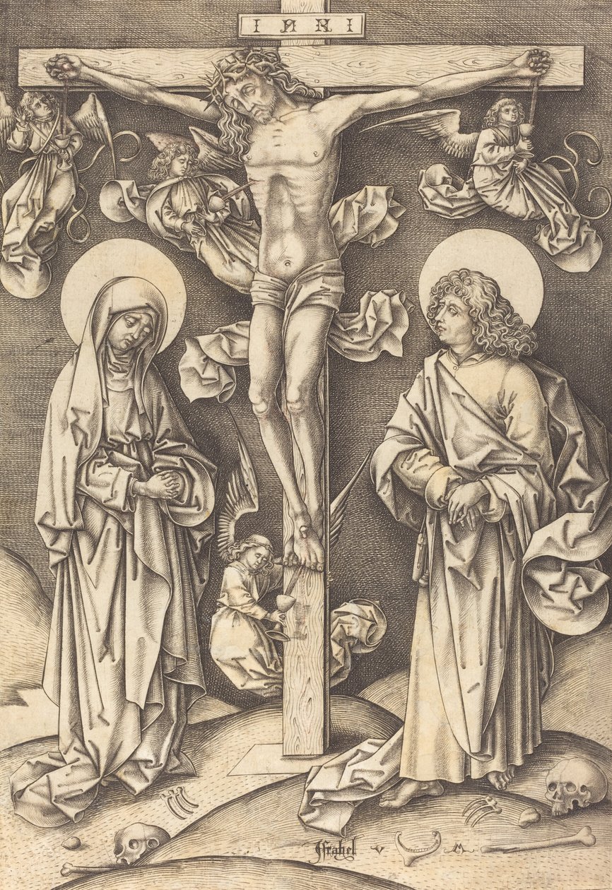 Ukřižování, c. 14901500. od Israhel van Meckenem