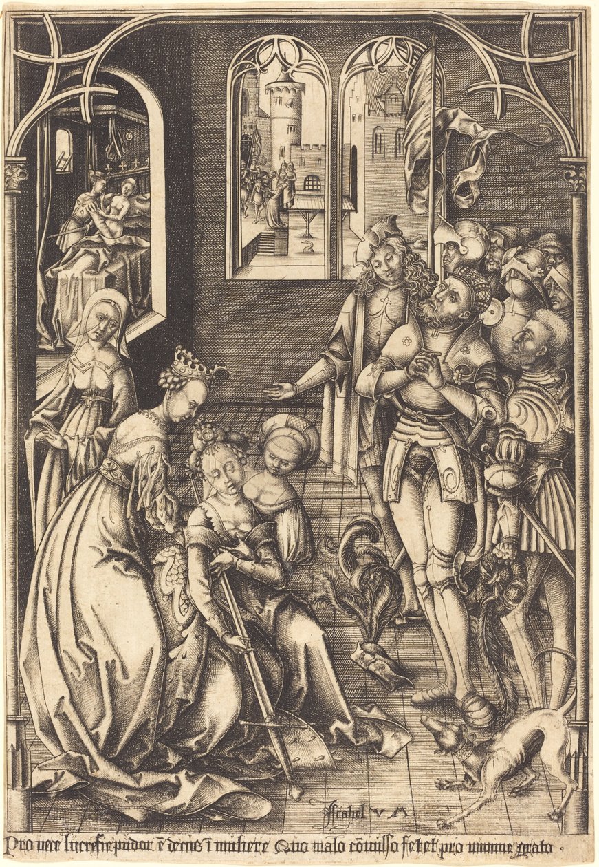 Smrt Lukrécie, c. 15001503. od Israhel van Meckenem