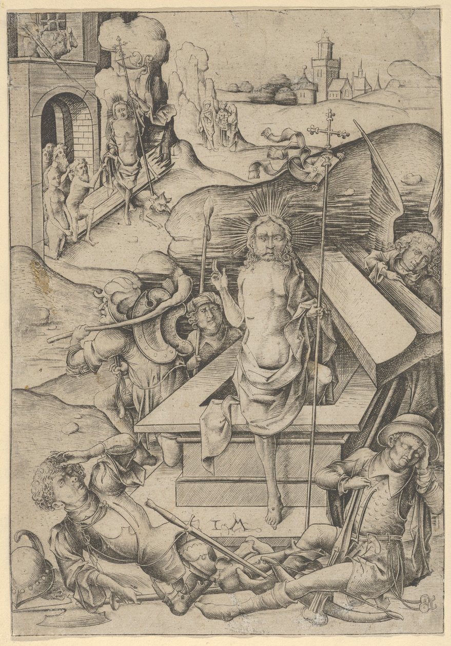 The Resurrection,.n.d. od Israhel van Meckenem