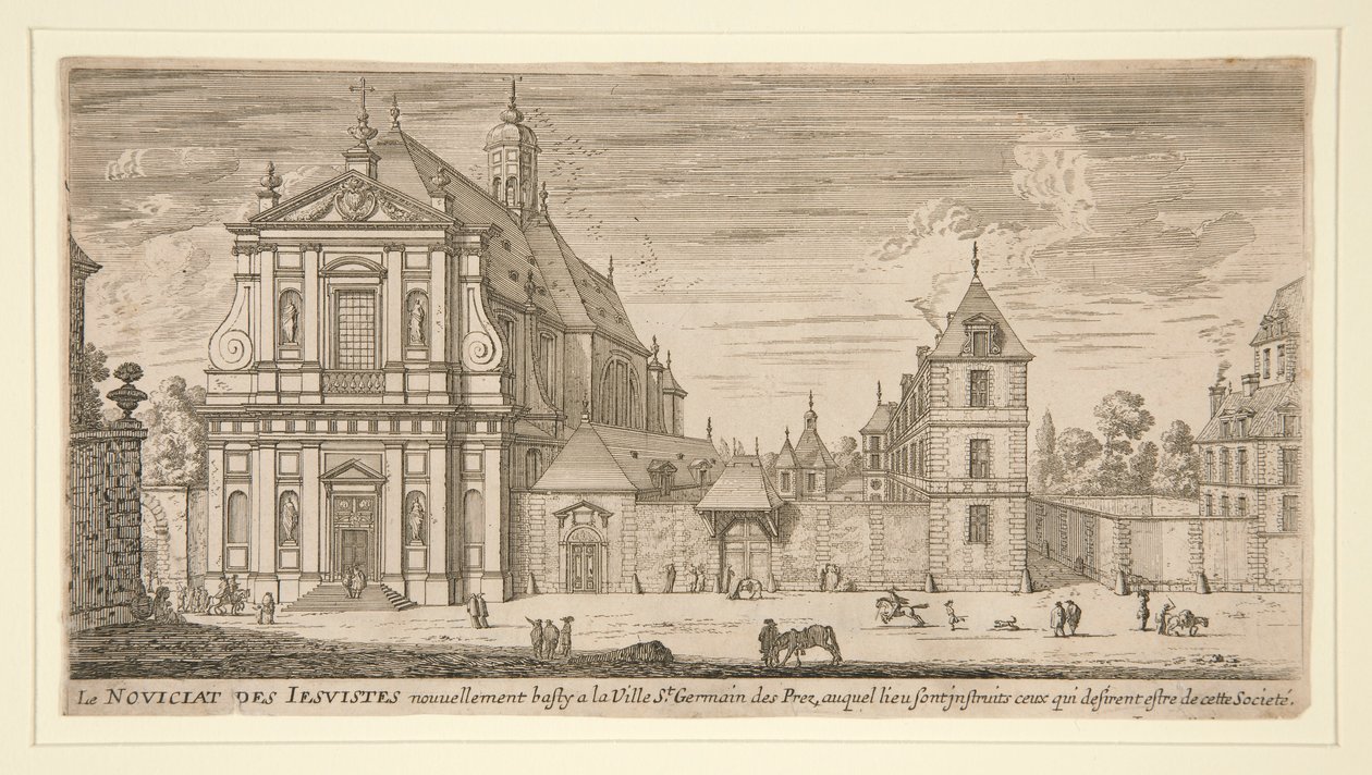 Jezuitský noviciát v St. Germain des Pres od Israël Silvestre