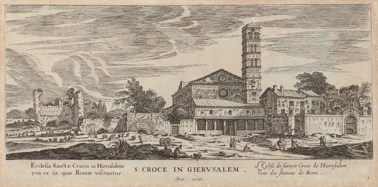 S. Croce v Jeruzalémě od Israël Silvestre