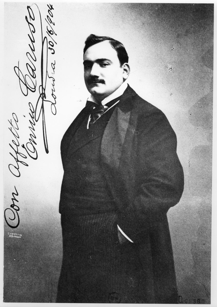 Enrico Caruso (1873-1921) 1904 od Italian Photographer