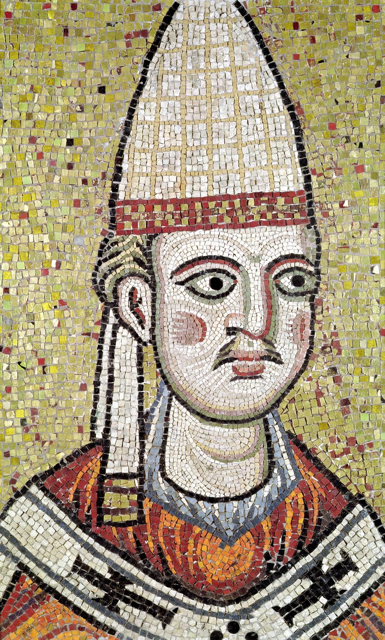 Papež Innocent III. (1160-1216) (mozaika) od Italian School