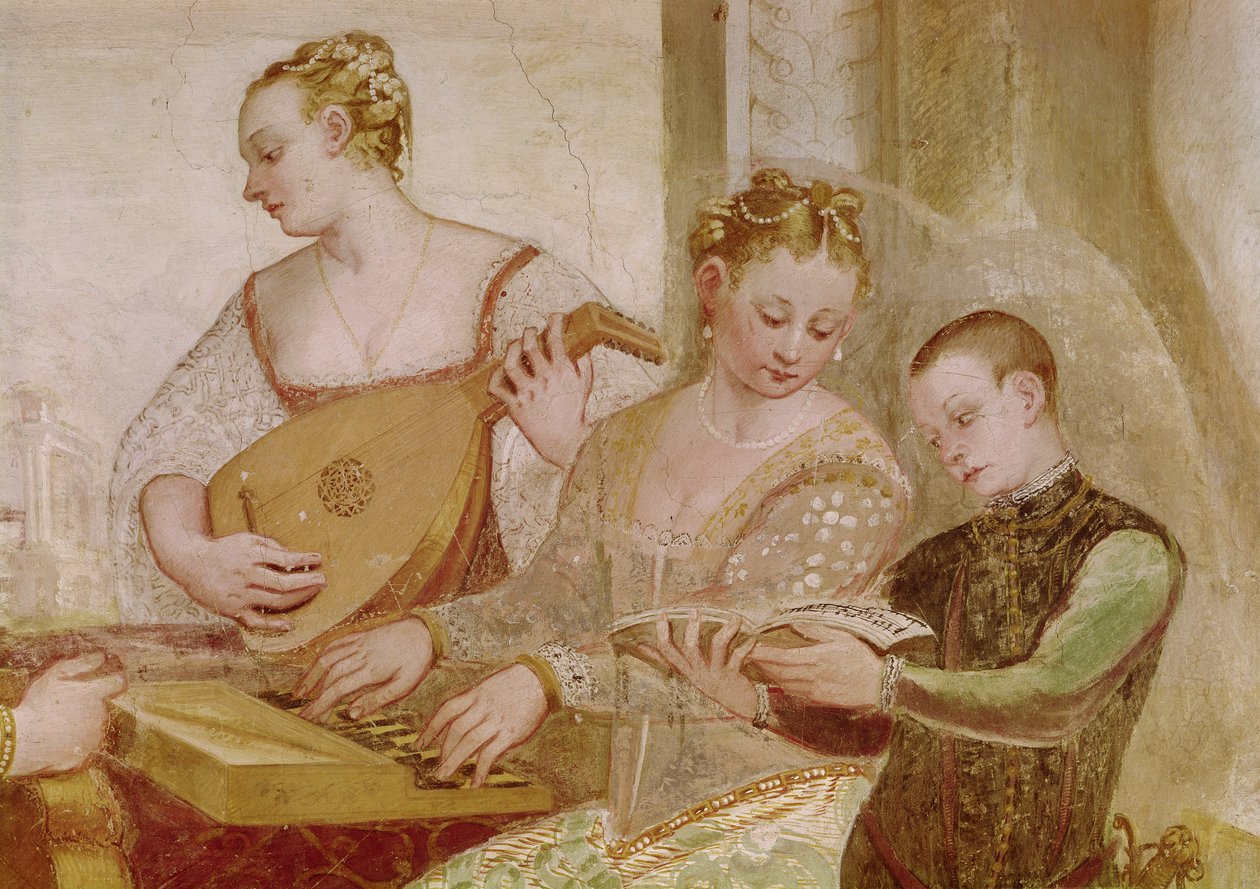 Koncert (detail) od Italian School