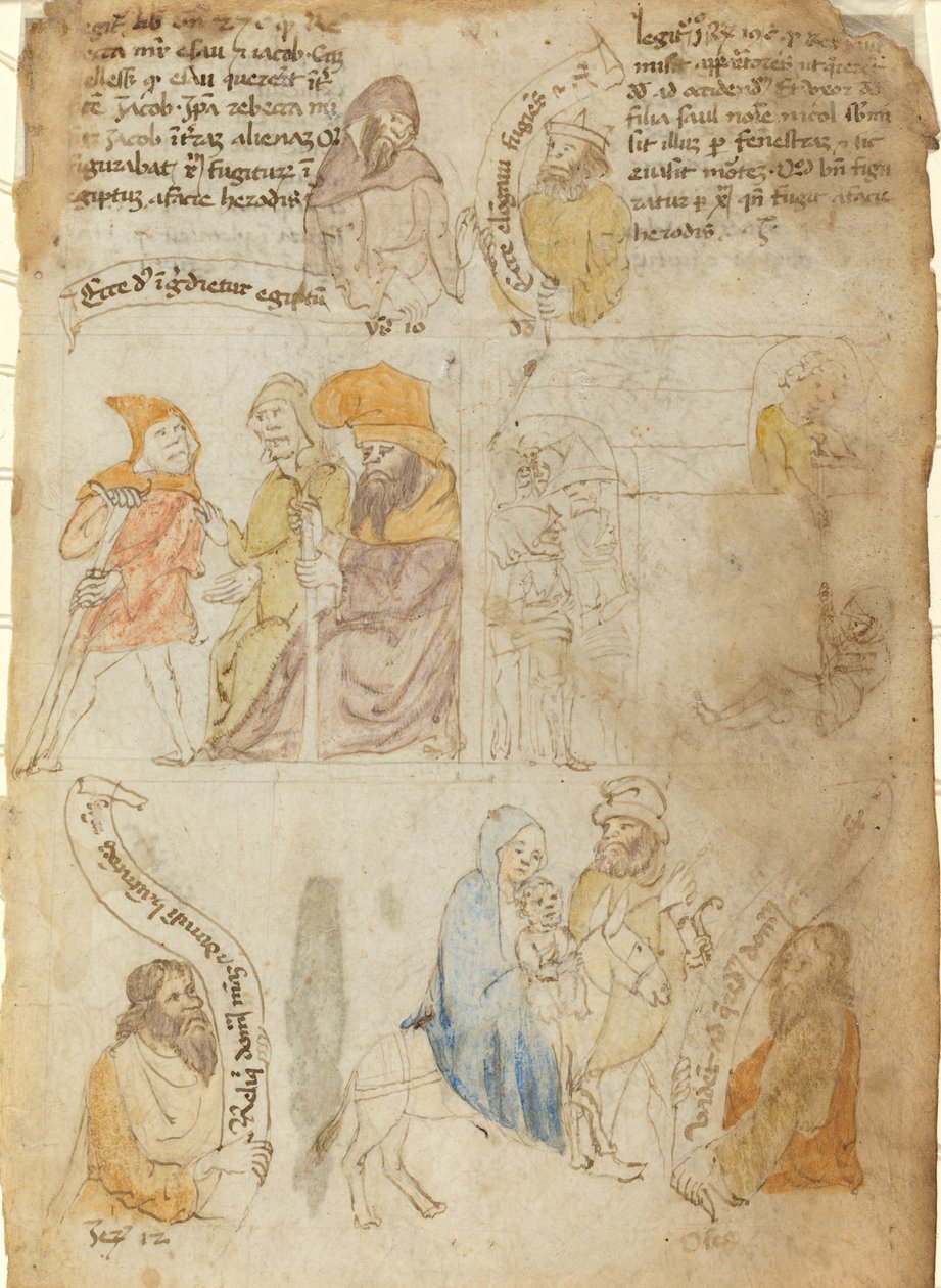 Útěk do Egypta [recto] od Italian 15th Century