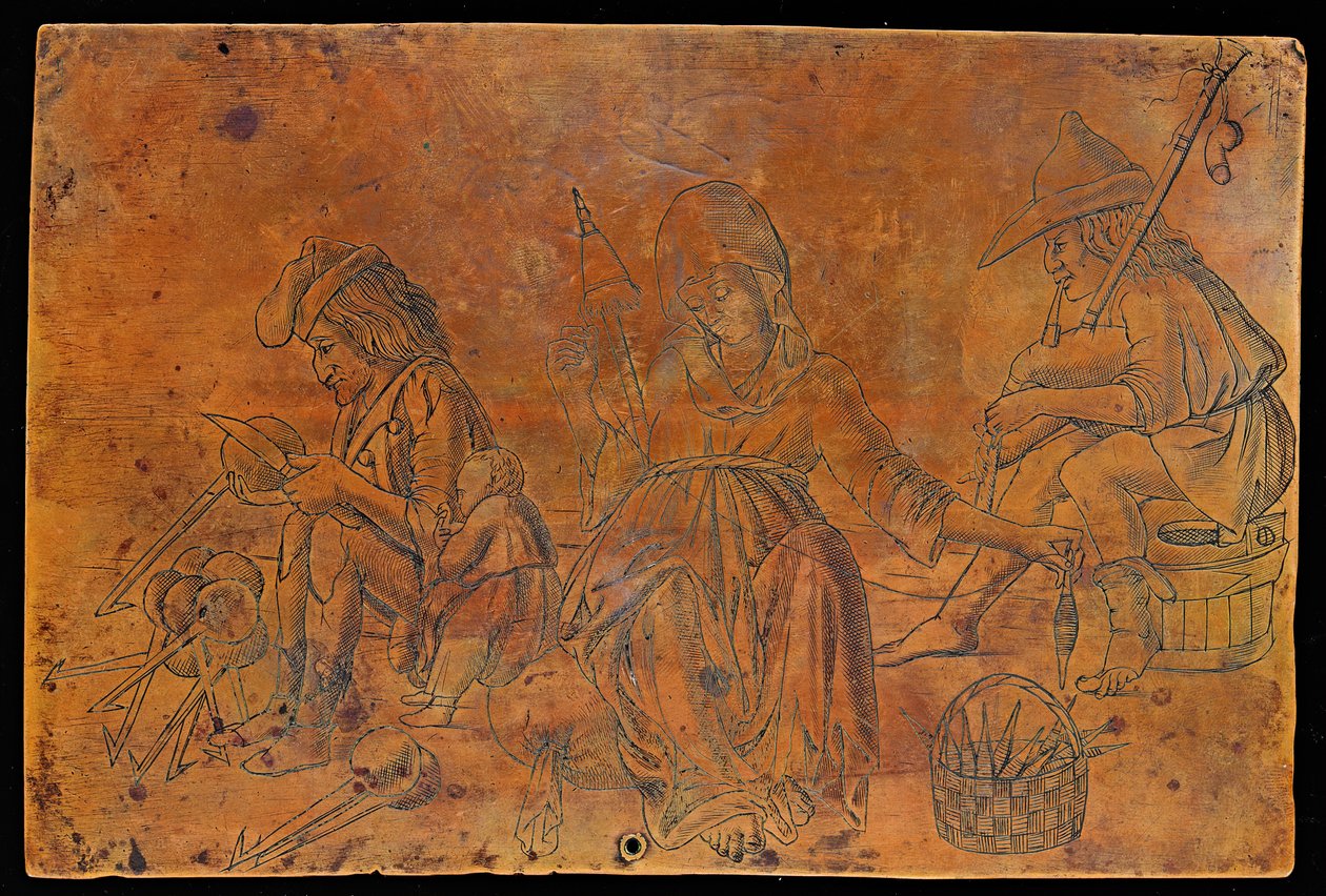 Různá povolání [recto] od Italian 15th Century