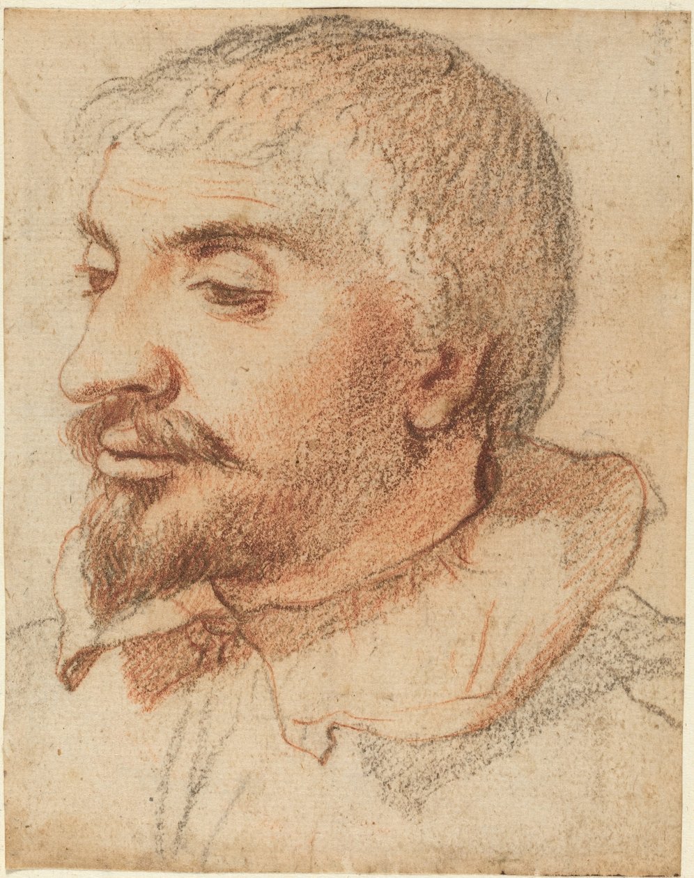Hlava muže od Italian 17th Century