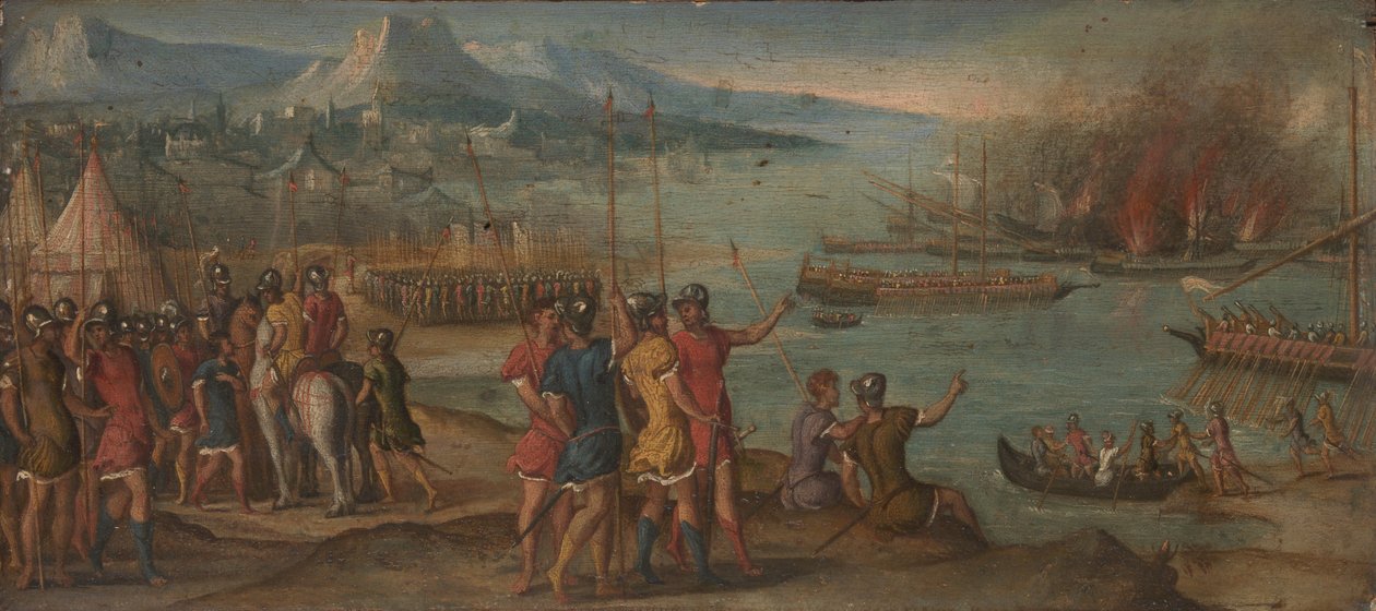 Námořní bitva, c. 1580 od Italian Master