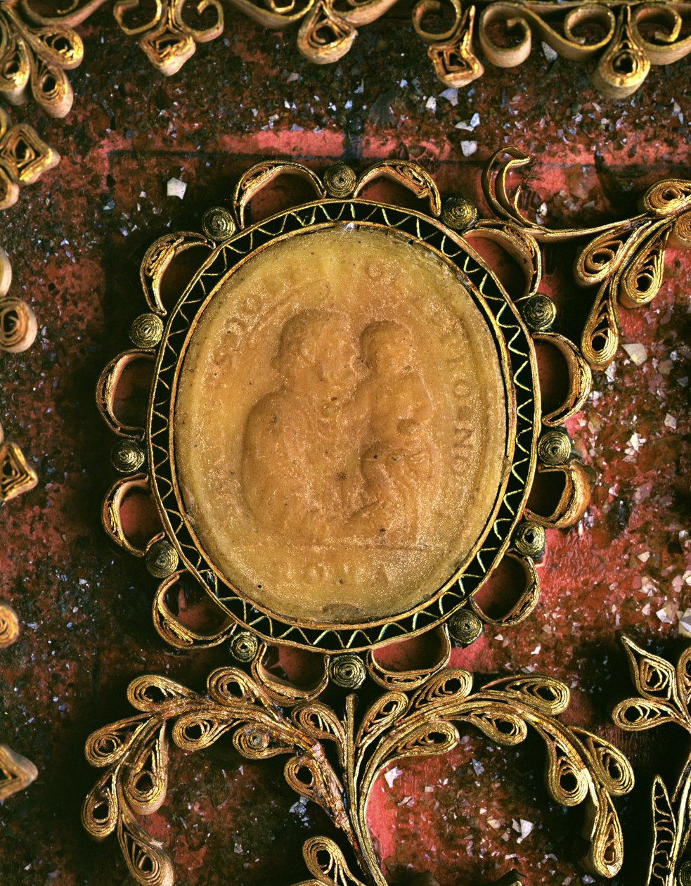 Agnus Dei se svatým Josefem od Italian School