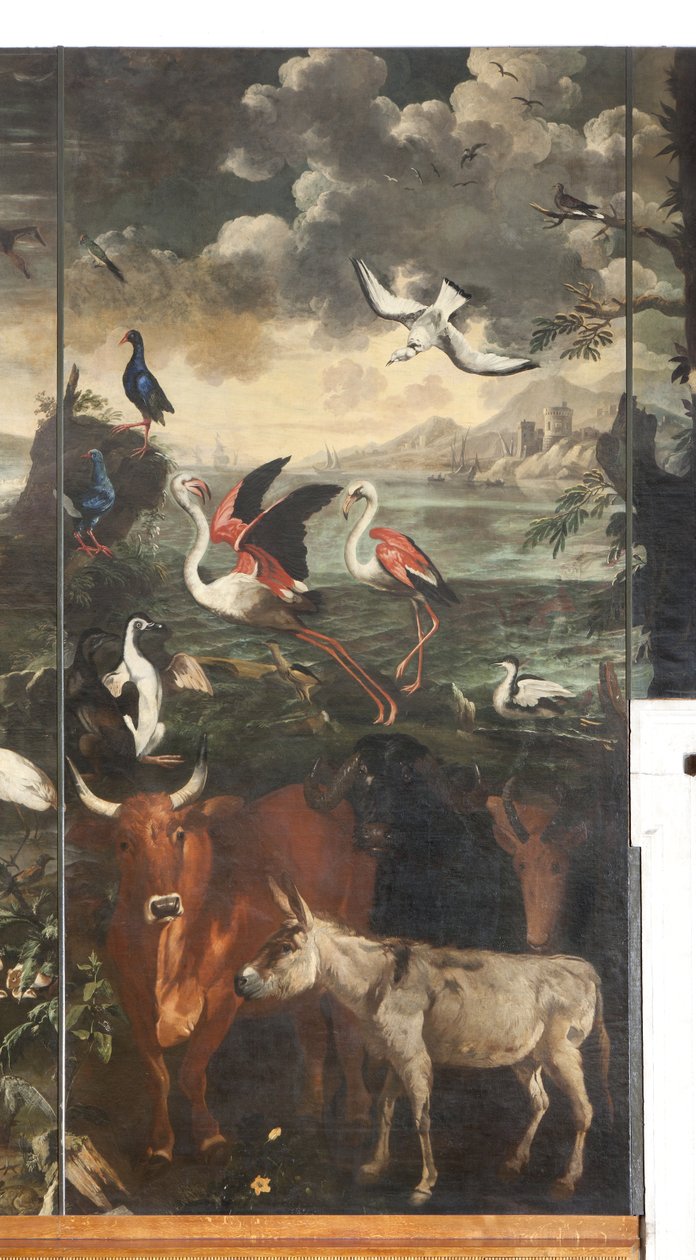 Zvířata, mýtus o Orfeovi, detail od Italian School