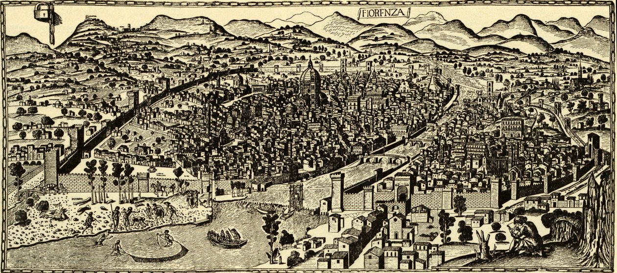 Florencie kolem roku 1490 od Italian School