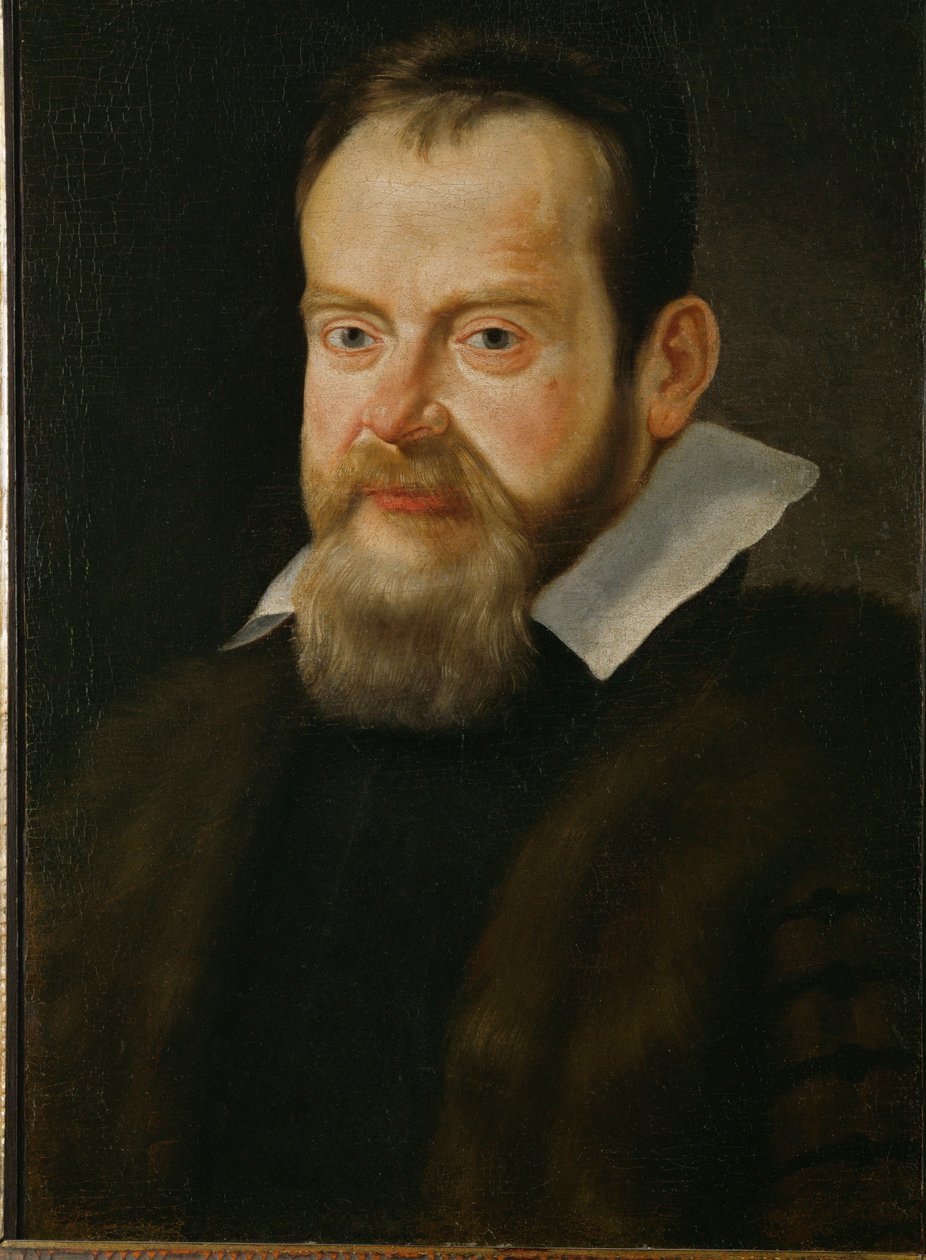 Galileo Galilei, astronom ... (malba na plátně) od Italian School