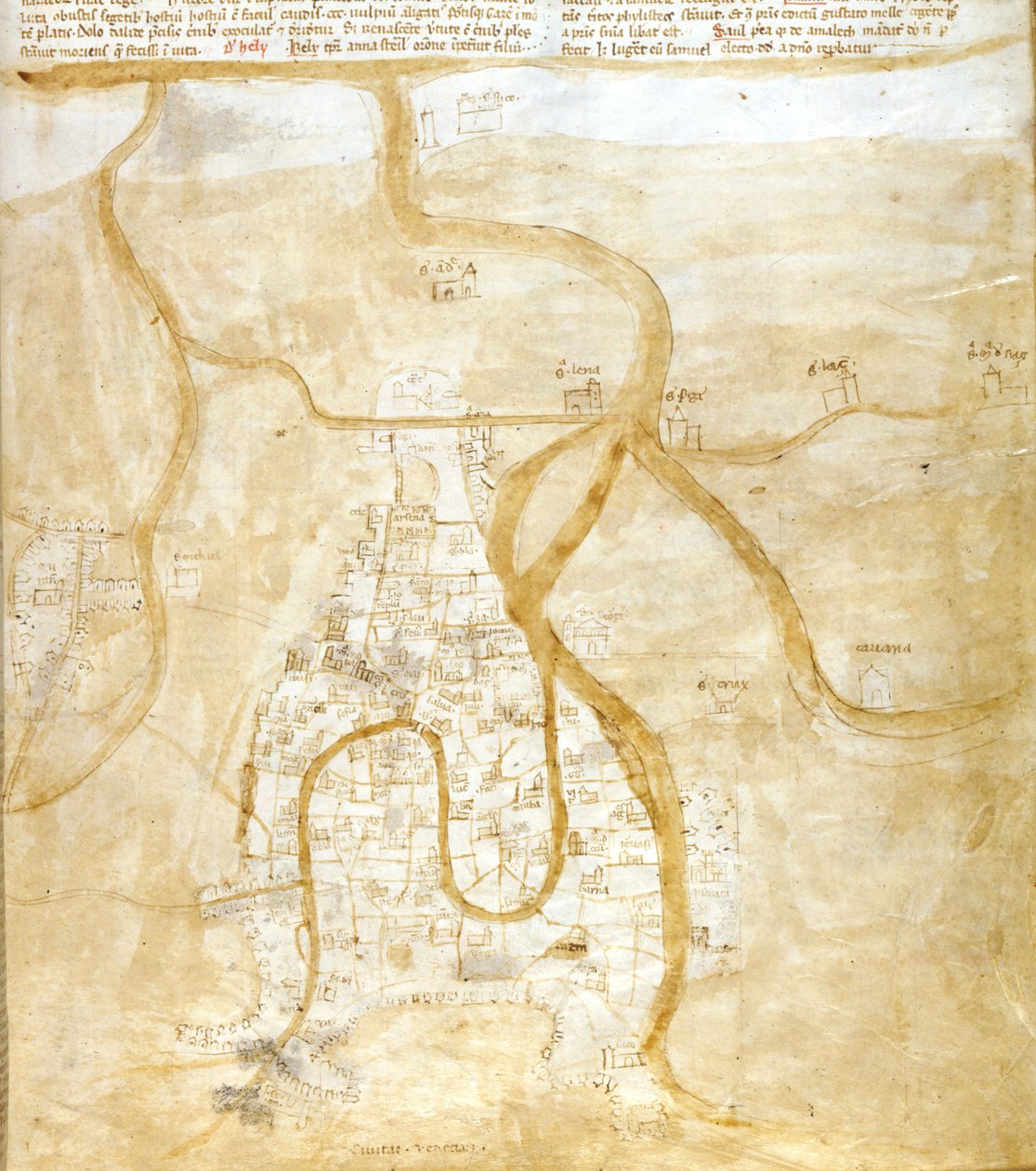 Mapa Benátek od Italian School