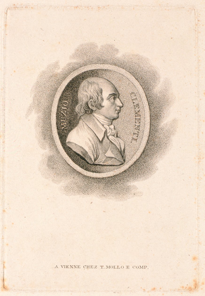 Muzio Clementi (1752-1832) (mezzotinta) od Italian School