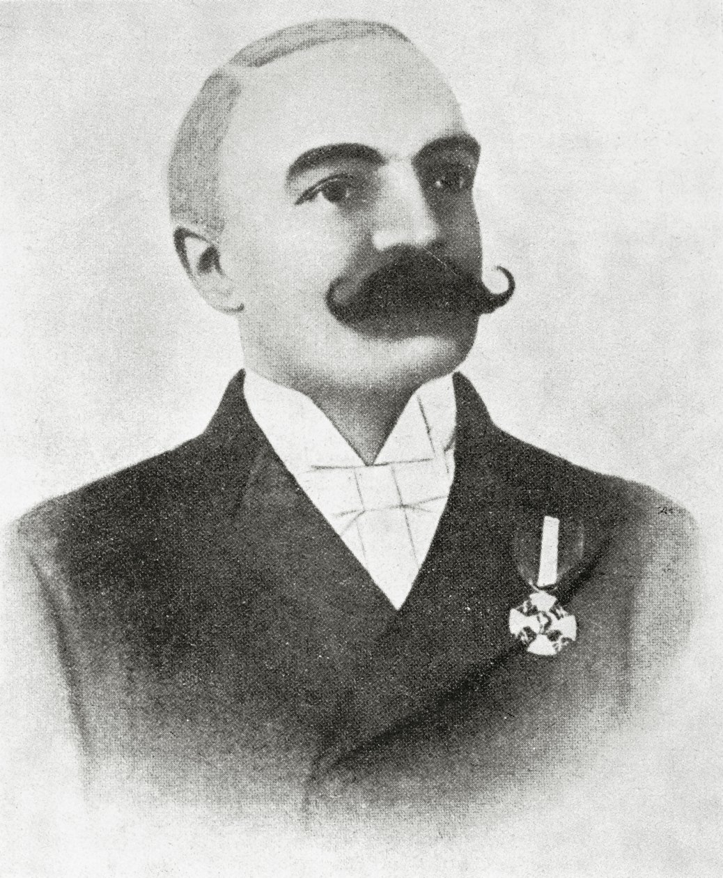 Portrét Emilio Salgari (litho) od Italian School