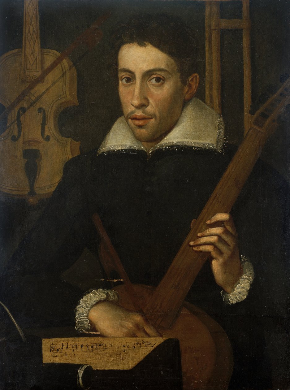 Portrét hudebníka, c. 1570-1590 od Italian School