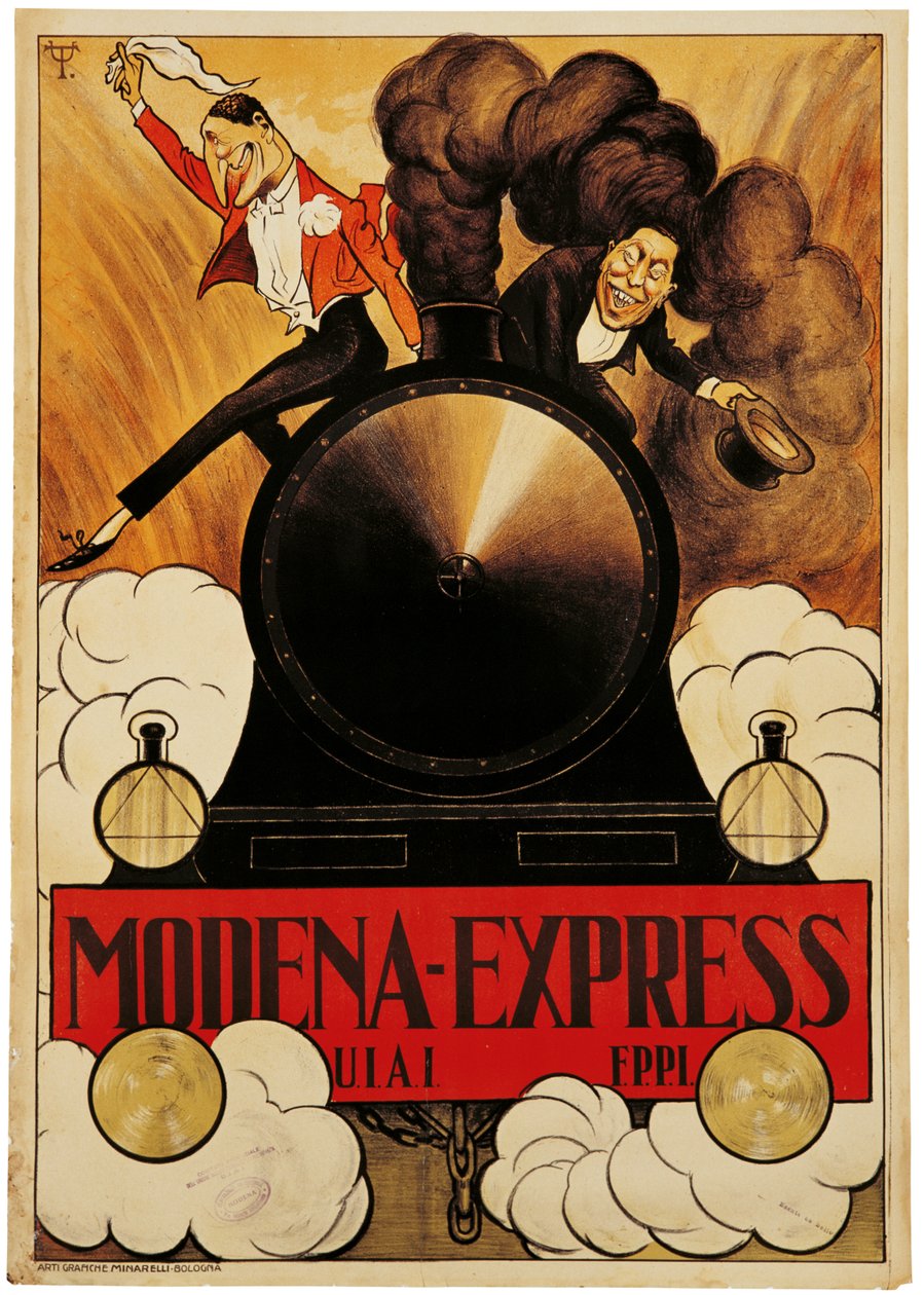 Plakát propagující Modena Express od Italian School