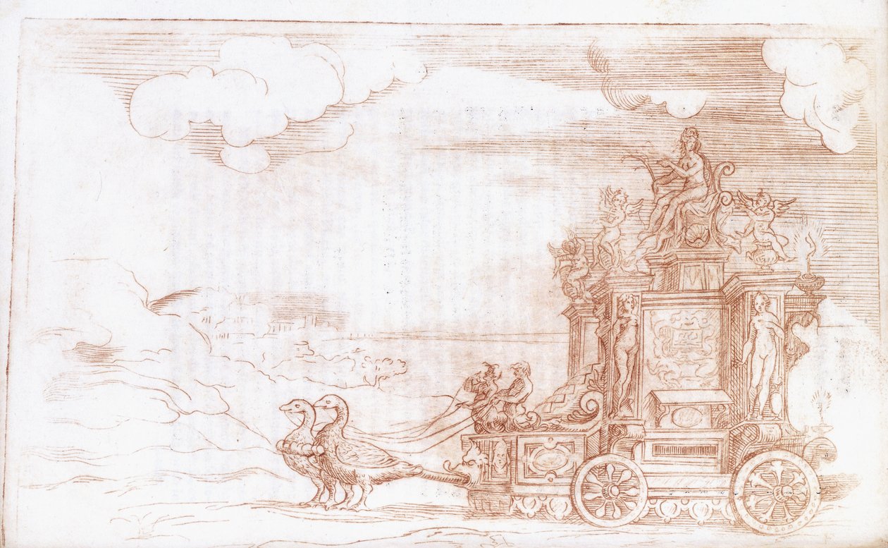 Vůz Venuše, 1579 od Italian School