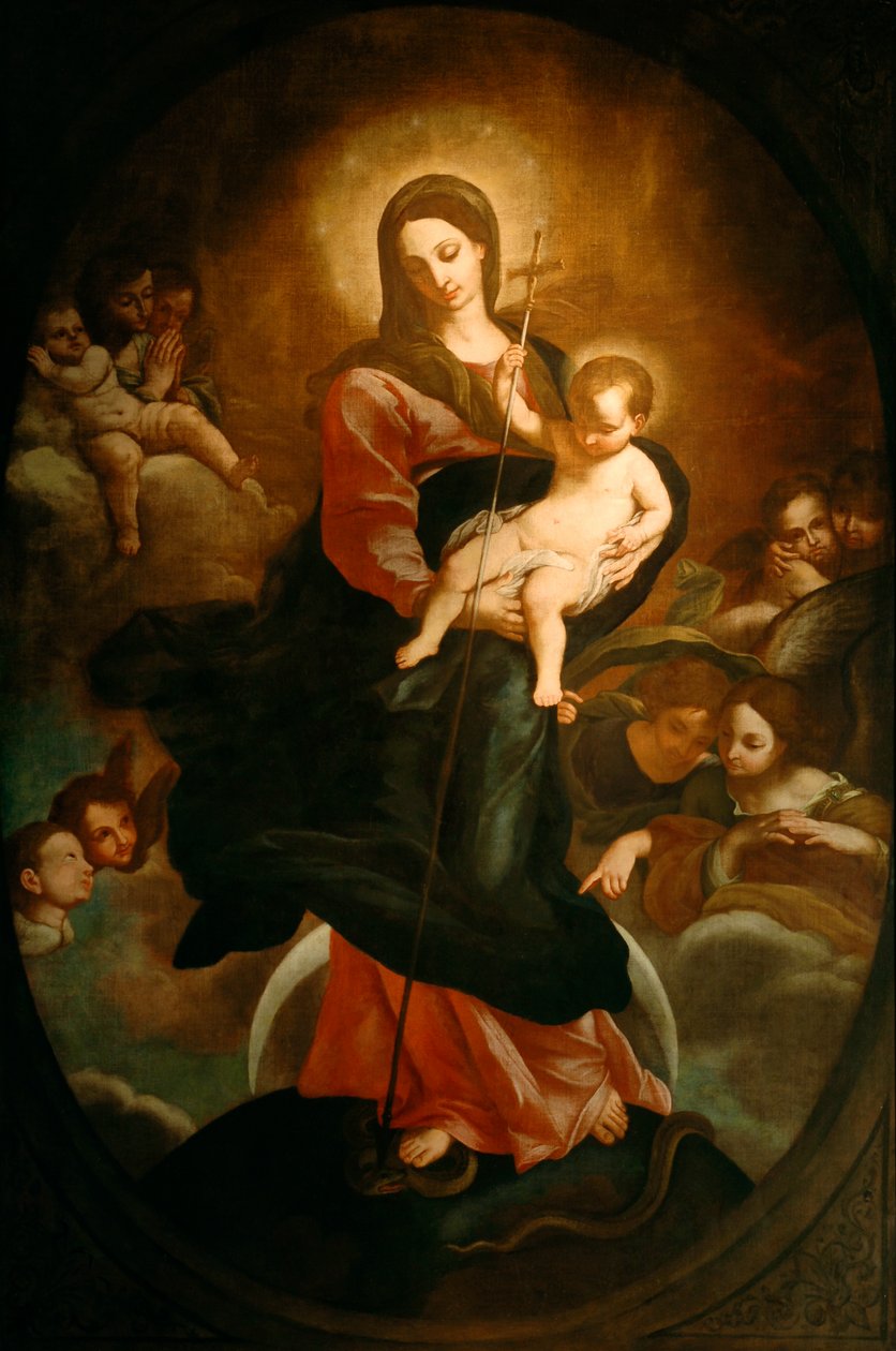Neposkvrněné početí, cca 1680-1700 () od Italian School