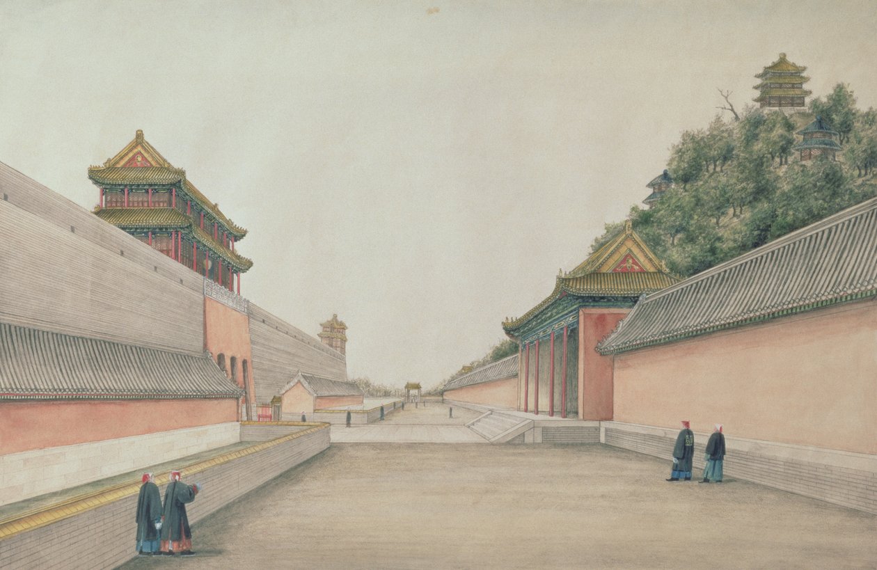 Císařský palác v Pekingu, ze sbírky čínských náčrtů, 1804-06 od Ivan Alexandrov