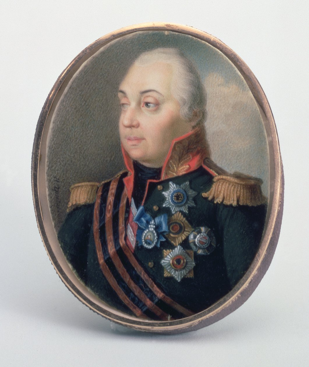 Michail Illarionovič Kutuzov, princ ze Smolenska, po roce 1813 (sun und guahe) od Ivan Grigorievich Grigoriev