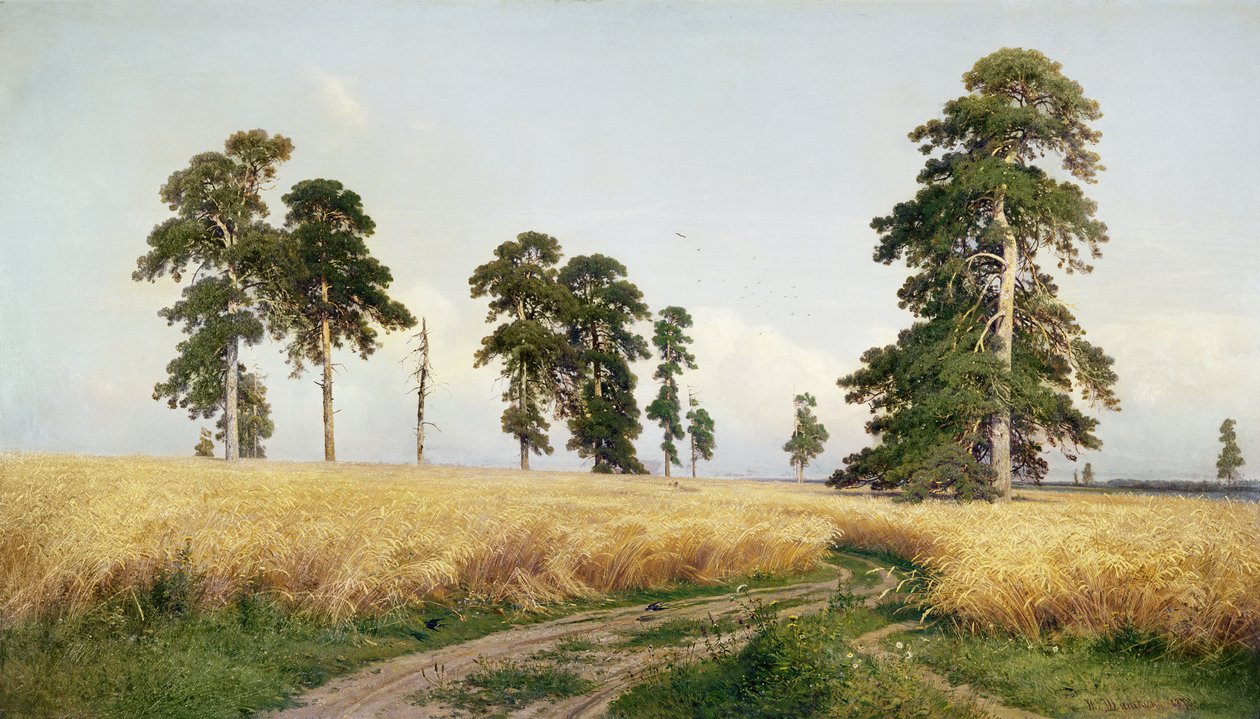 Pšeničné pole, 1878 od Ivan Ivanovich Shishkin