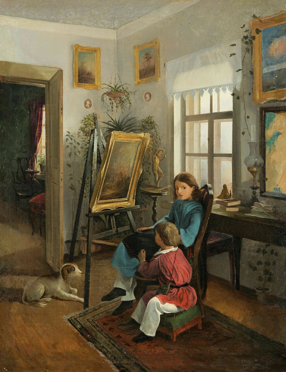 Khrutsky I.F. V místnostech umělcovy pozůstalosti od Ivan Khrutsky