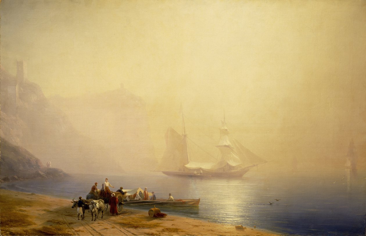 Ráno na břehu moře, Sudak, 1856 od Ivan Konstantinovich Aivazovsky