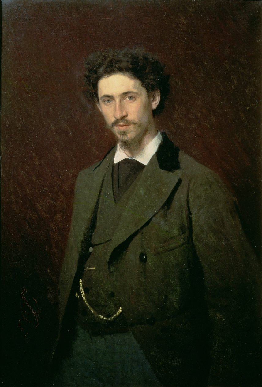Portrét Ilji Jefimoviče Repina, 1876 od Ivan Nikolaevich Kramskoy