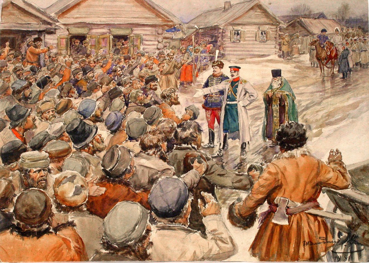 Rolnické povstání, 1931. od Ivan Alexeyevich Vladimirov