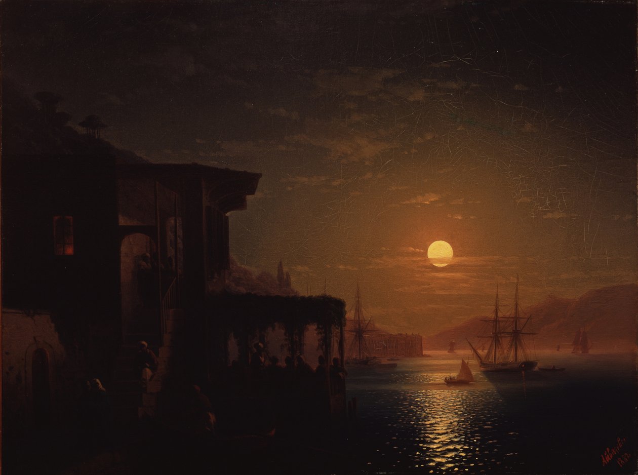 Konstantinopol večer, 1882 od Ivan Konstantinovich Aivazovsky