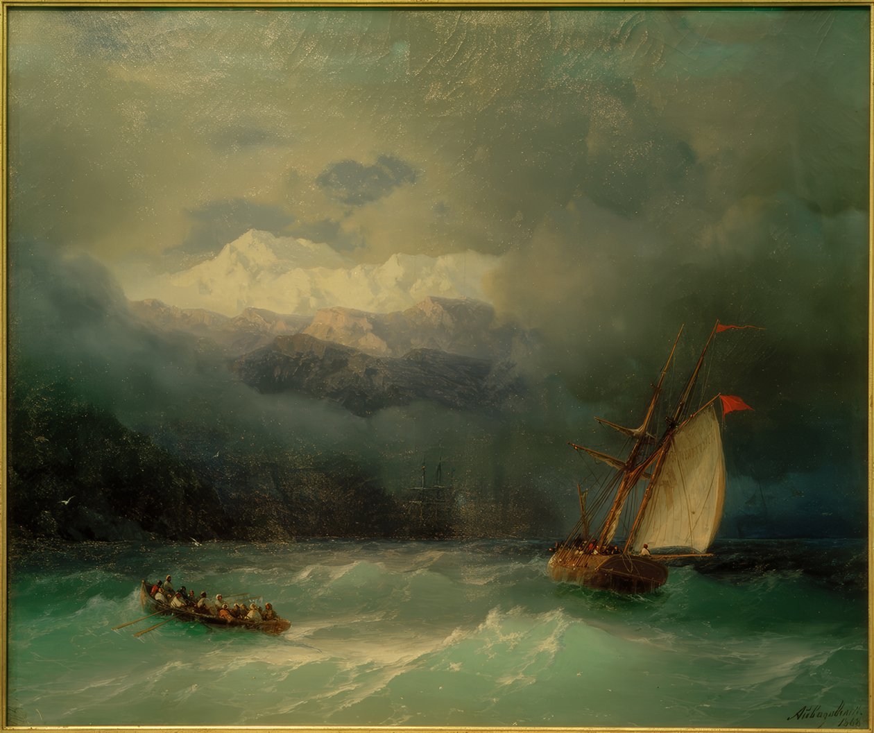 I.K. Aivazovsky, Bouřlivé moře od Ivan Konstantinovich Aivazovsky