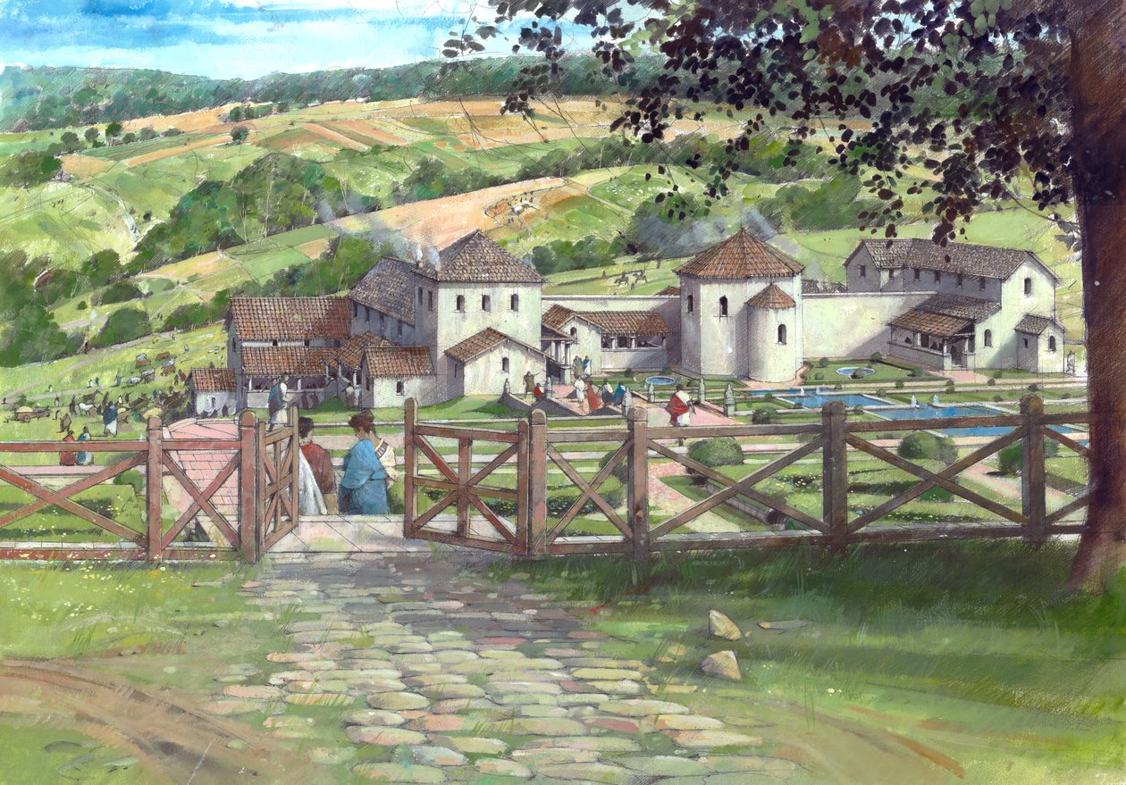 Great Witcombe Roman Villa, circa AD250, c1990-2010 od Ivan Lapper