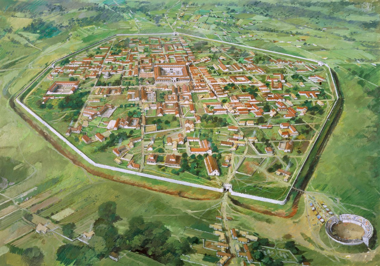 Silchester Roman City Walls, c3. století, 1990-2010. od Ivan Lapper